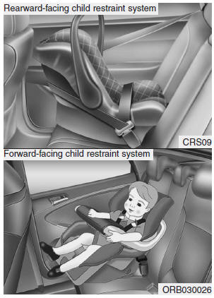 For small children and babies, the use of a child seat or infant seat is required.