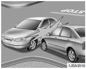 Front air bags may not inflate in side impact collisions, because occupants move