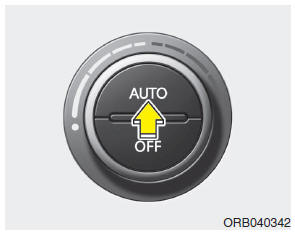 1. Press the AUTO button.