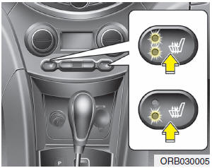 Seat warmer (if equipped)