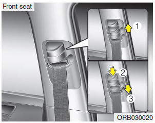 Height adjustment (Front)