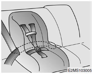 Placing a passenger seat belt into the automatic locking mode