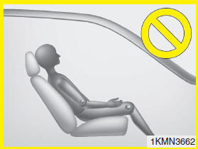 - Never excessively recline the front passenger seatback.