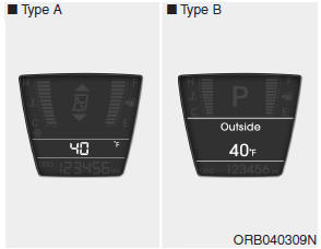 Outside thermometer (if equipped)