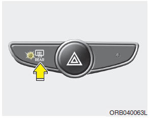 The defroster heats the window to remove frost, fog and thin ice from the rear