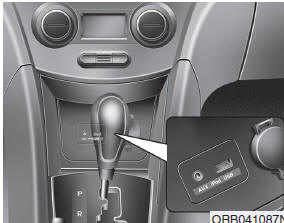 If your vehicle has an aux and/or USB(universal serial bus) port or iPod® port,
