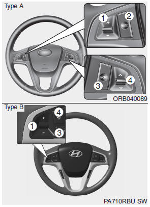 The steering wheel audio control button is installed to promote safe driving.