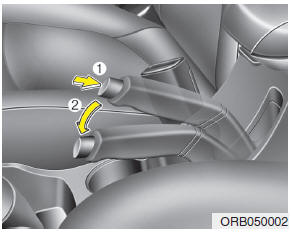 Releasing the parking brake