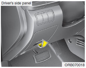 1. Turn the ignition switch and all other switches off.