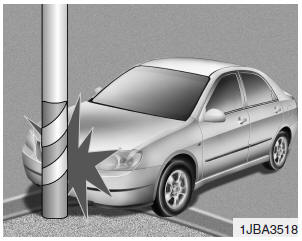 Air bags may not inflate if the vehicle collides with objects such as utility
