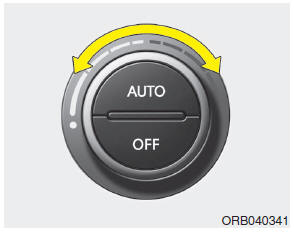 2. Turn the temperature control knob to set the desired temperature.
