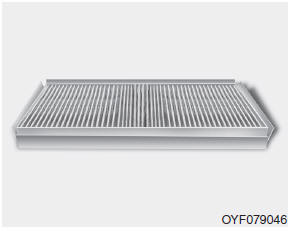 4. Replace the climate control air filter.